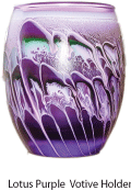 Purple Candle Votive Holder