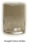 Clear Straight Votive Holder
