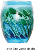 Blue Candle Votive Holder